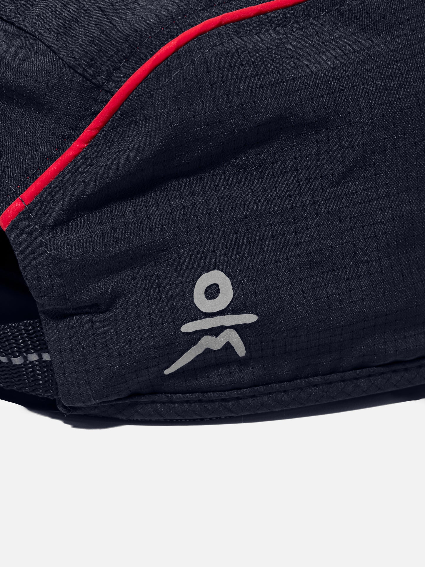 The Brunch Cap in Midnight Navy / Reflective Red